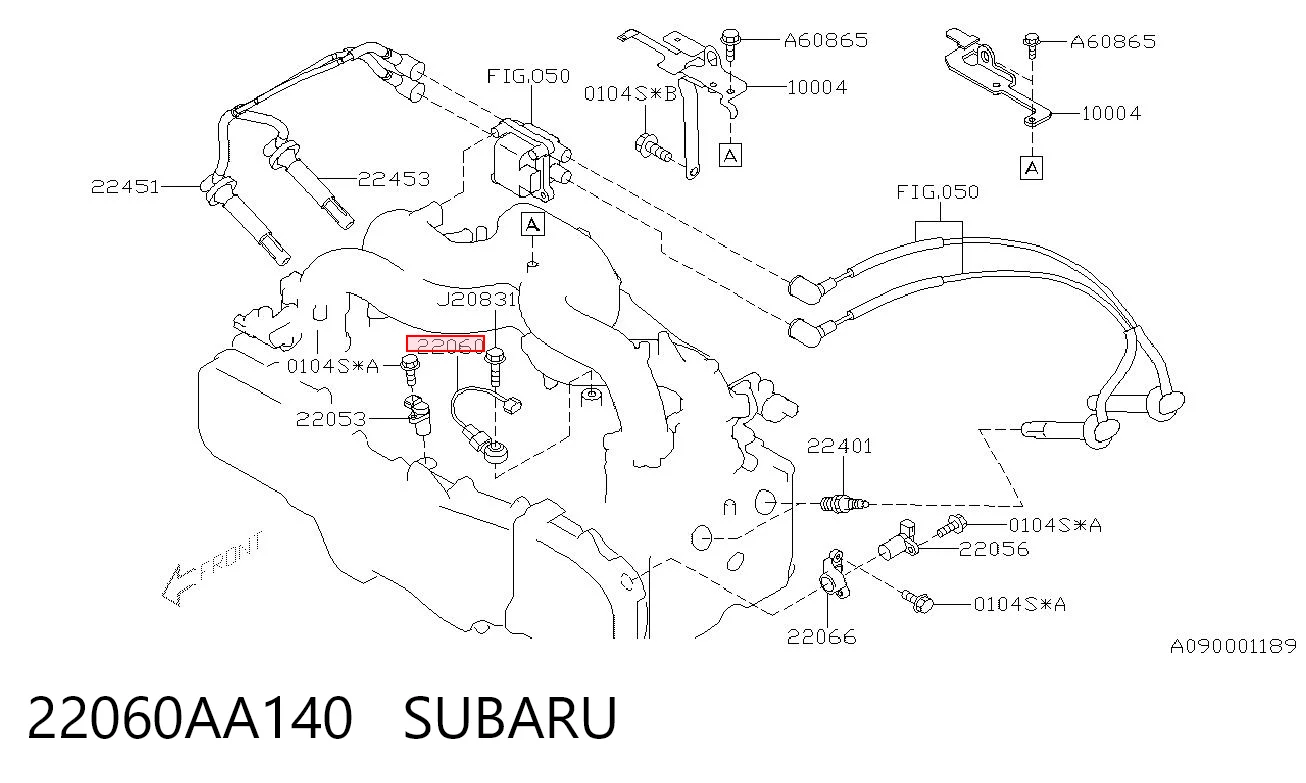 Датчик самовоспламенения на Subaru Impreza III GH