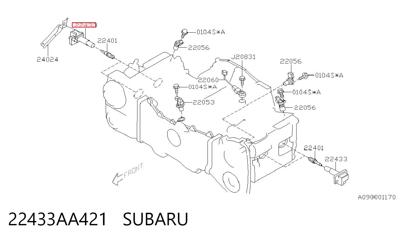 22433AA421 Subaru Катушка зажигания