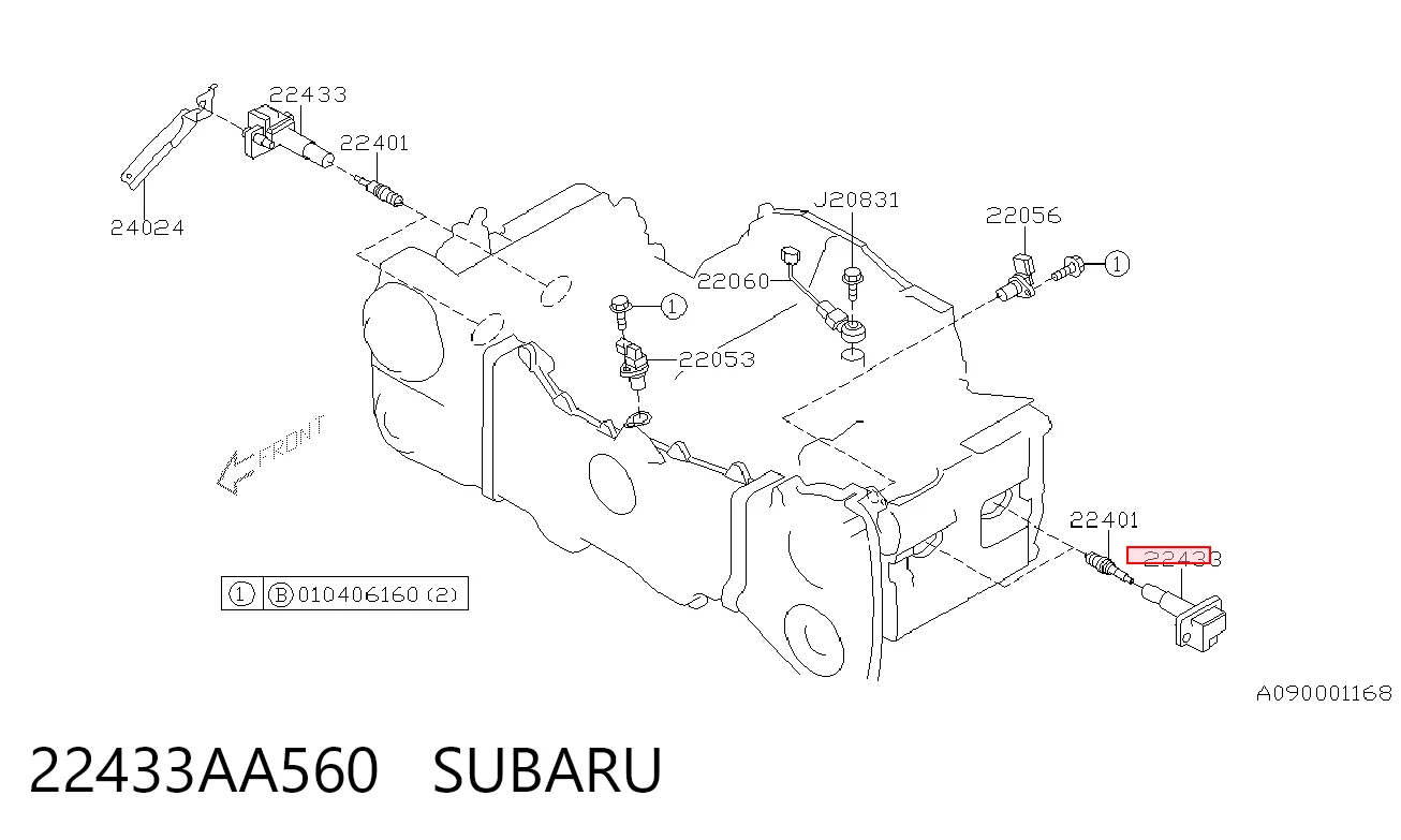 22433AA560 Subaru Катушка зажигания