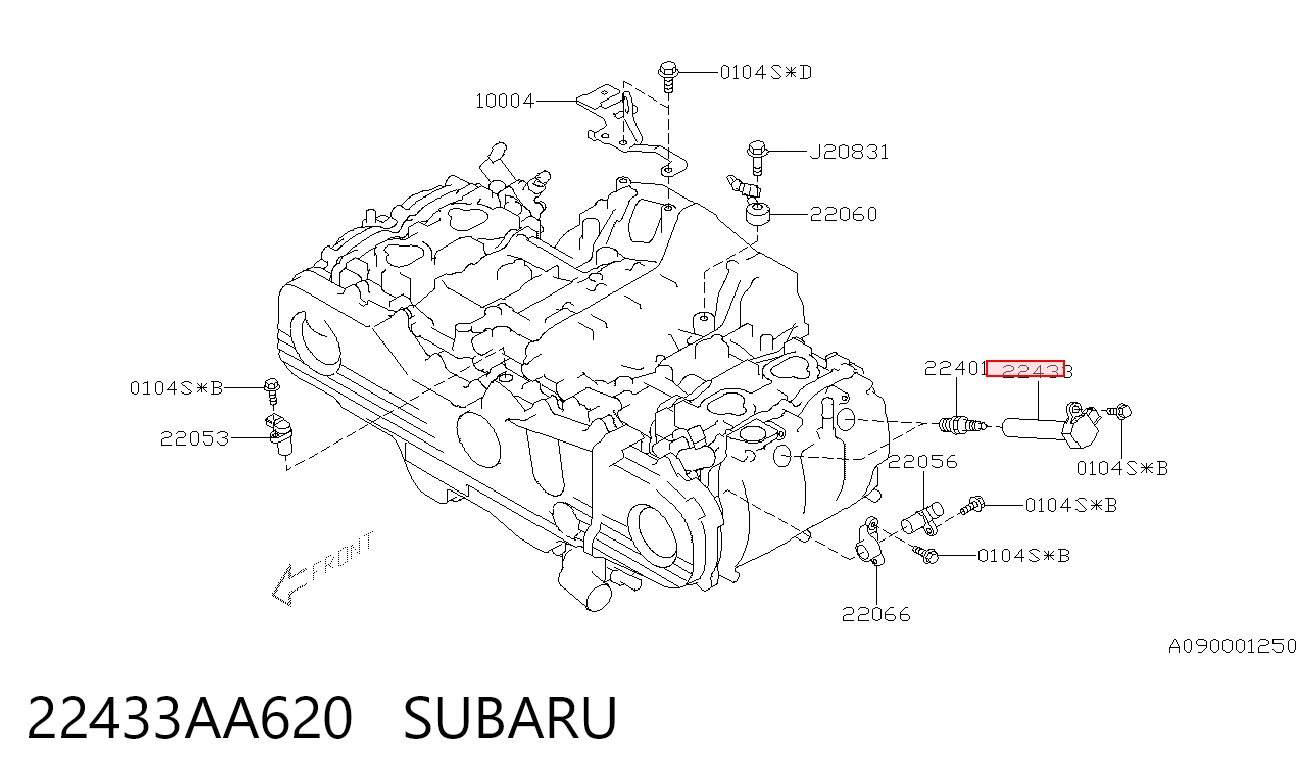 22433AA620 Subaru Катушка зажигания