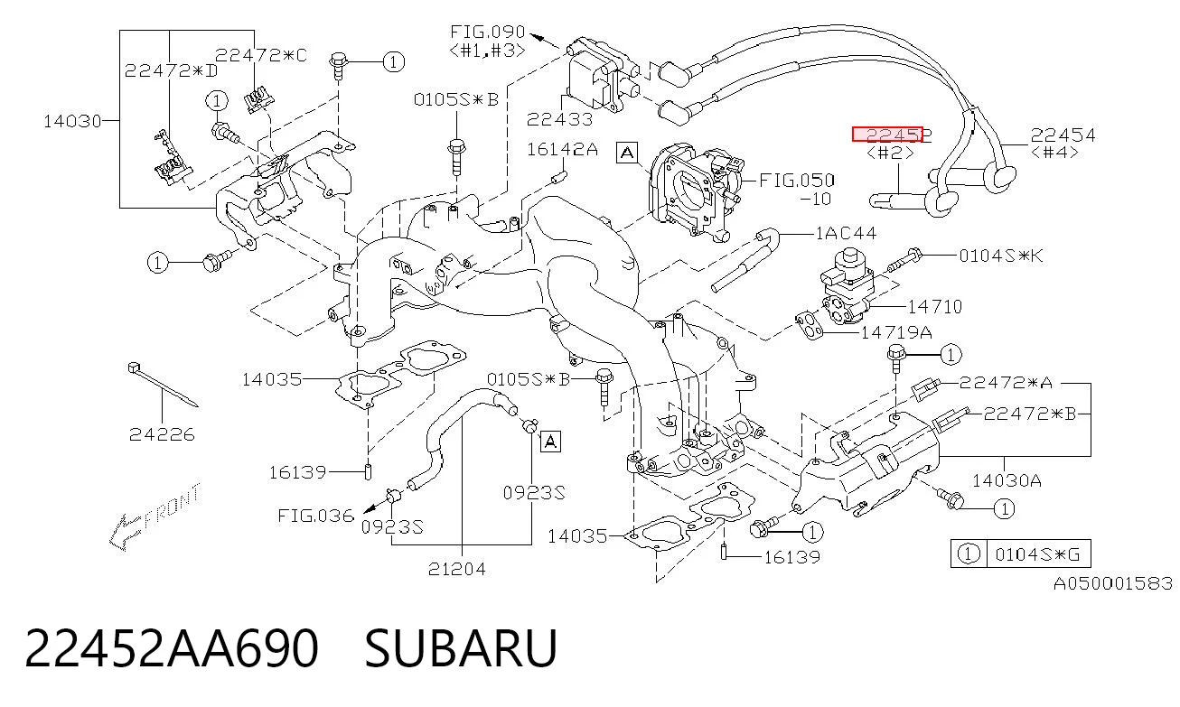 22452AA690 Subaru Провода высоковольтные