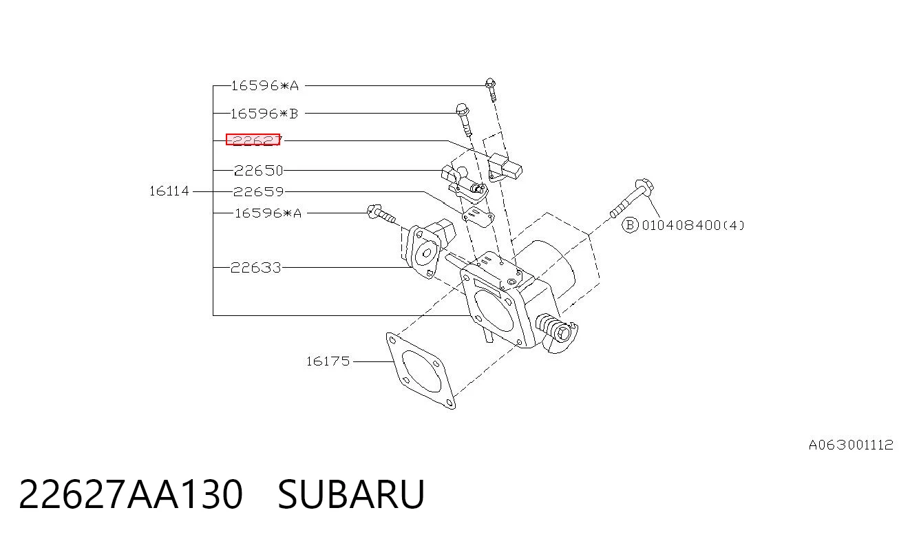 22627AA130 Subaru Датчик указателя давления масла