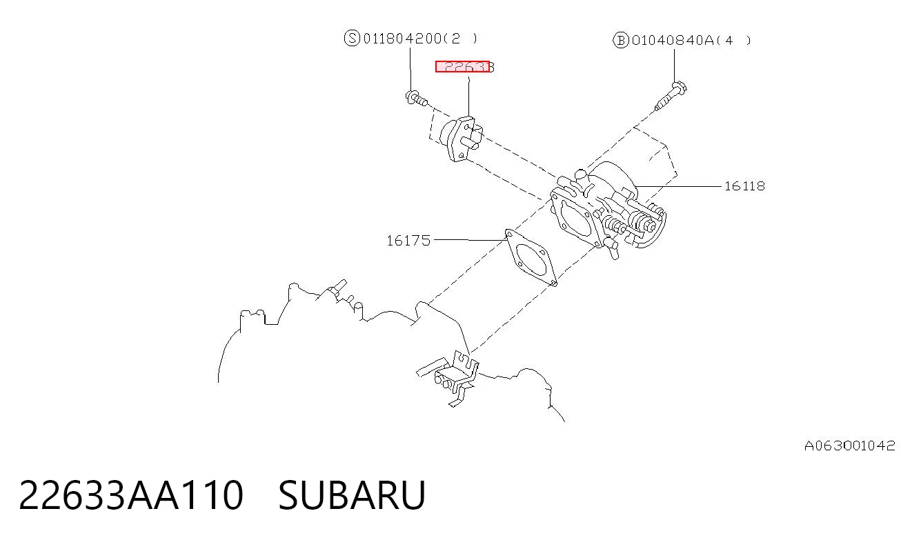  Датчик дроссельной заслонки Subaru Legacy 2
