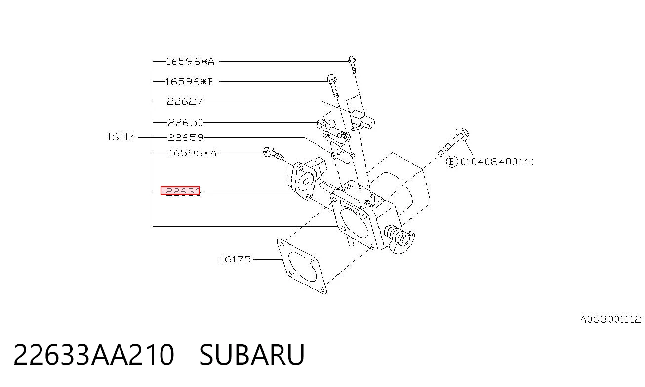  Датчик дроссельной заслонки Subaru Forester 1