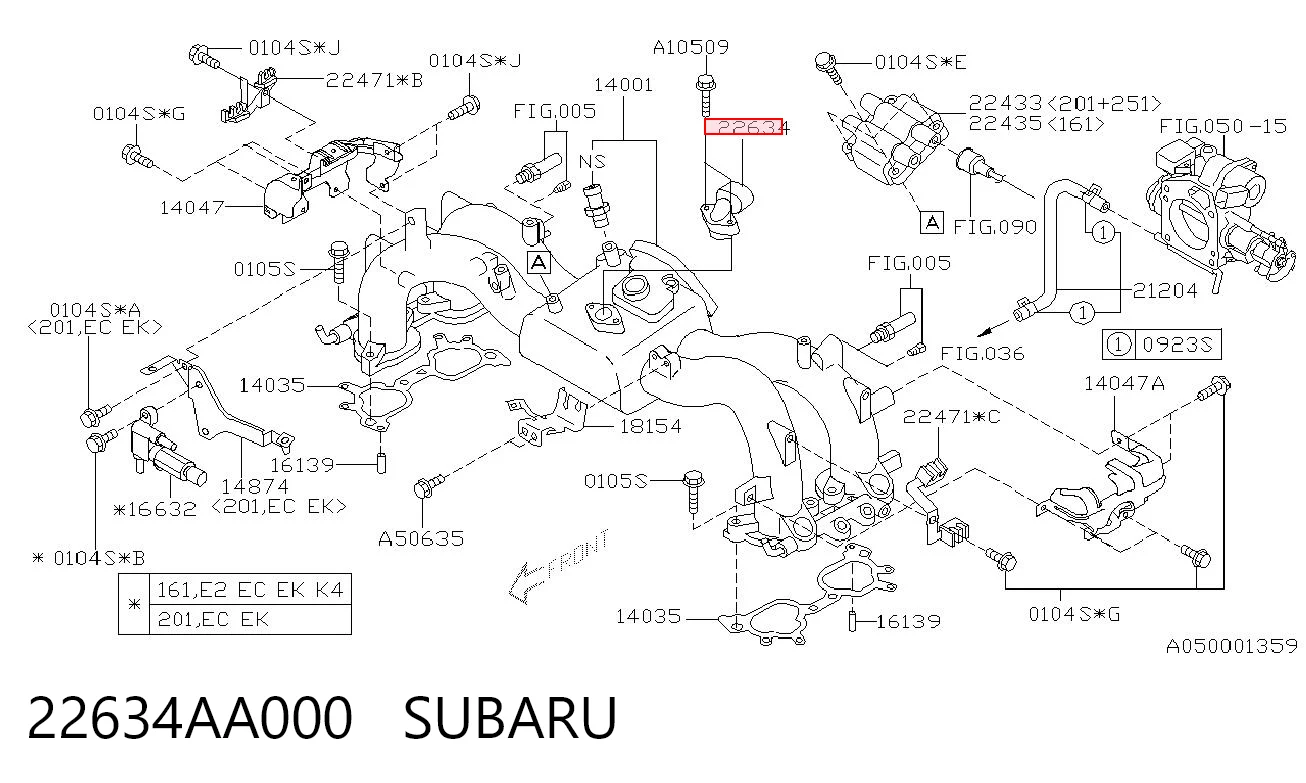 22634AA000 Subaru