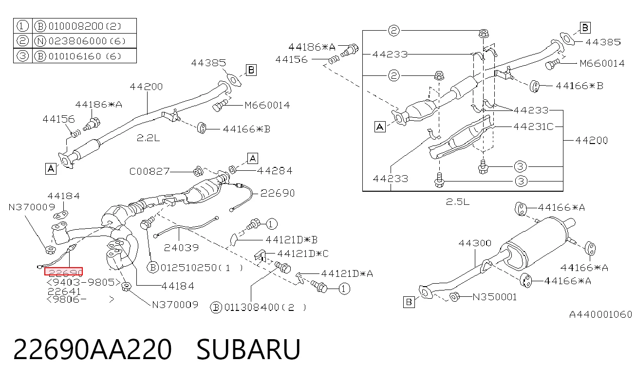 Лямбда датчик кислорода Subaru Legacy III седан (BE, BH) (1998 - 2003) цена, от 33.24 USD