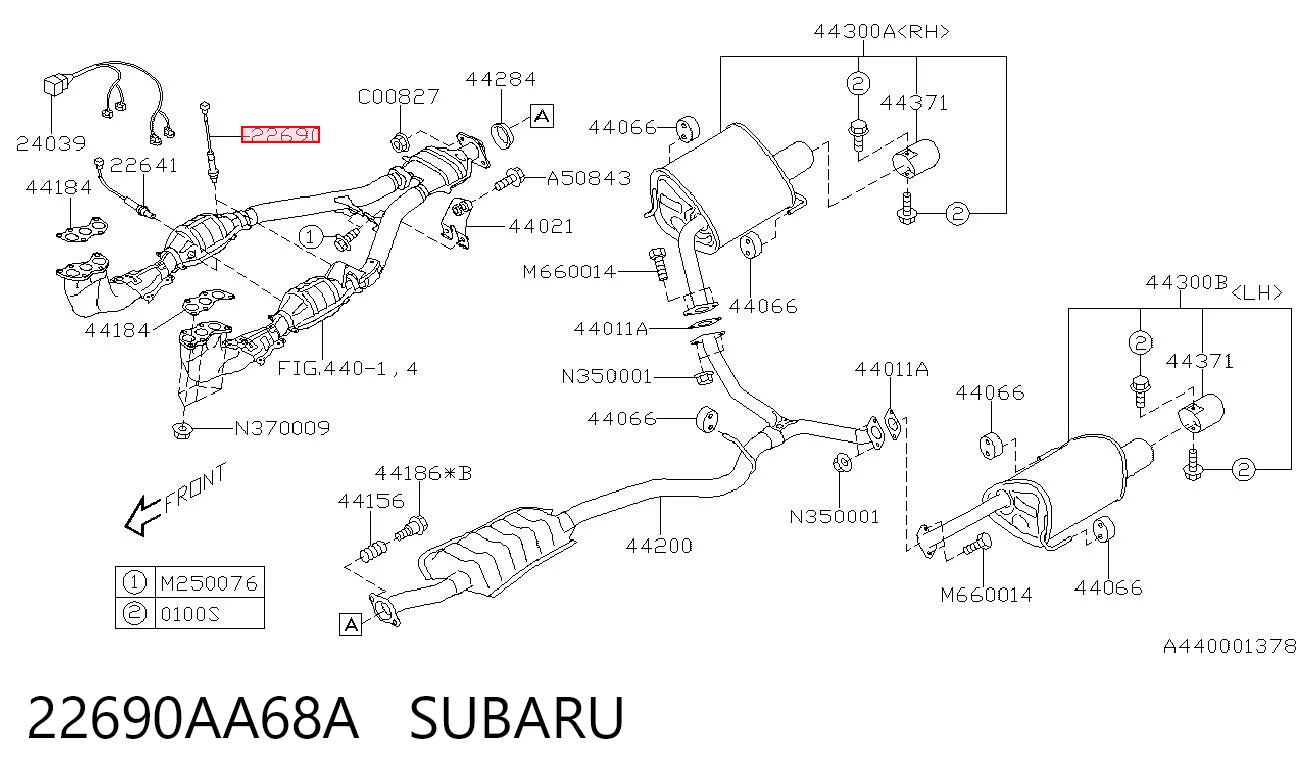 Лямбда датчик кислорода Subaru Tribeca внедорожник (2007 - 2014) цена, от 32.13 USD