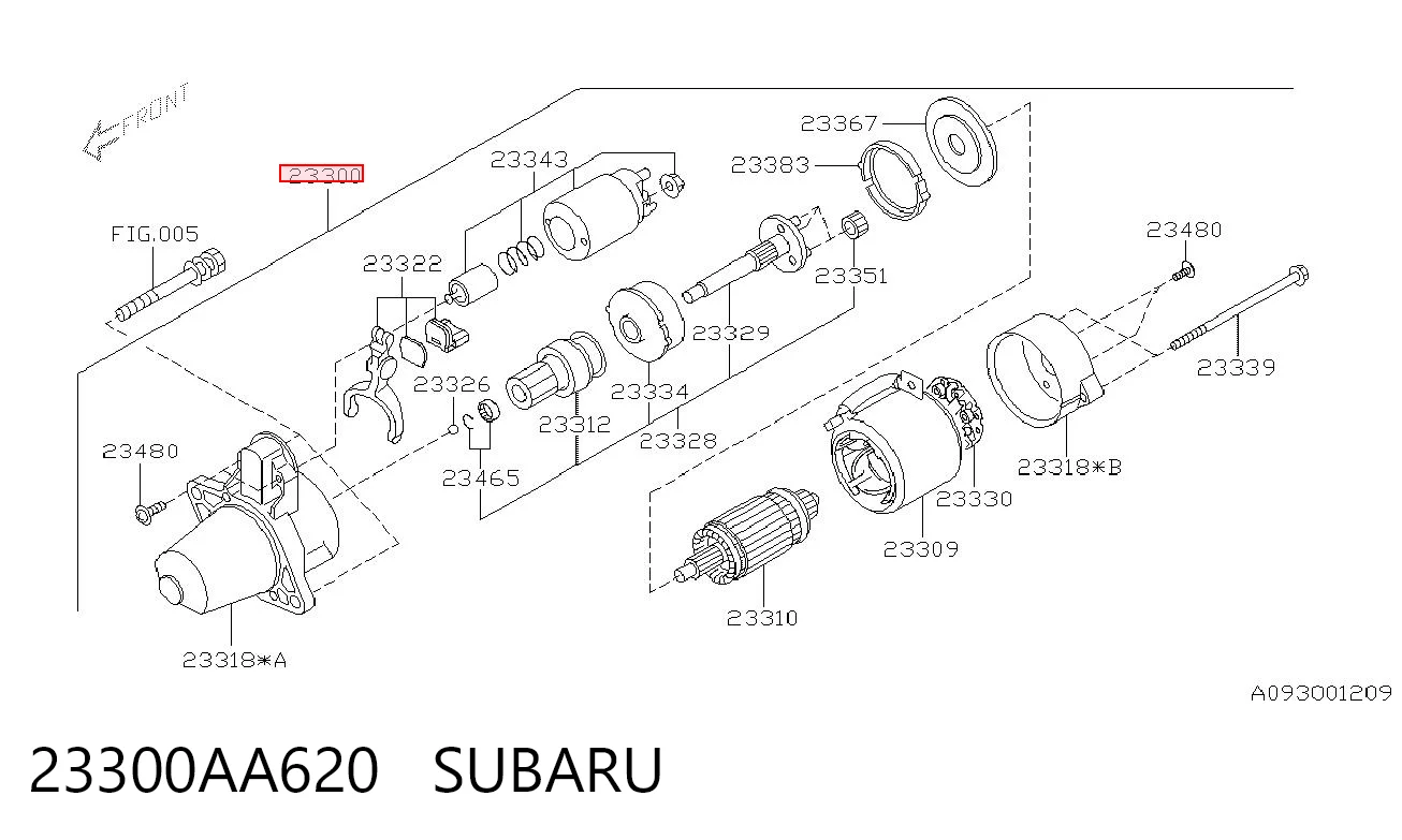 Стартер Subaru Outback IV универсал (B14, BR) (2009 - 2014) цена, от 25.48 USD