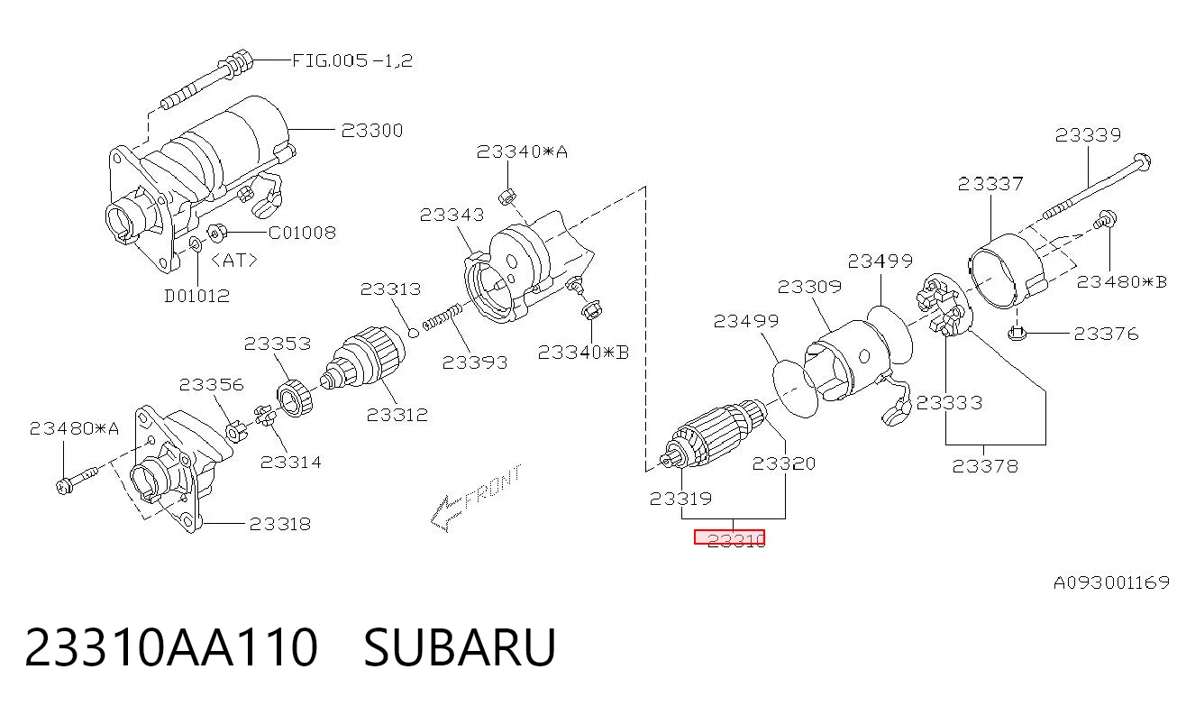 23310AA110 Subaru Ротор стартера