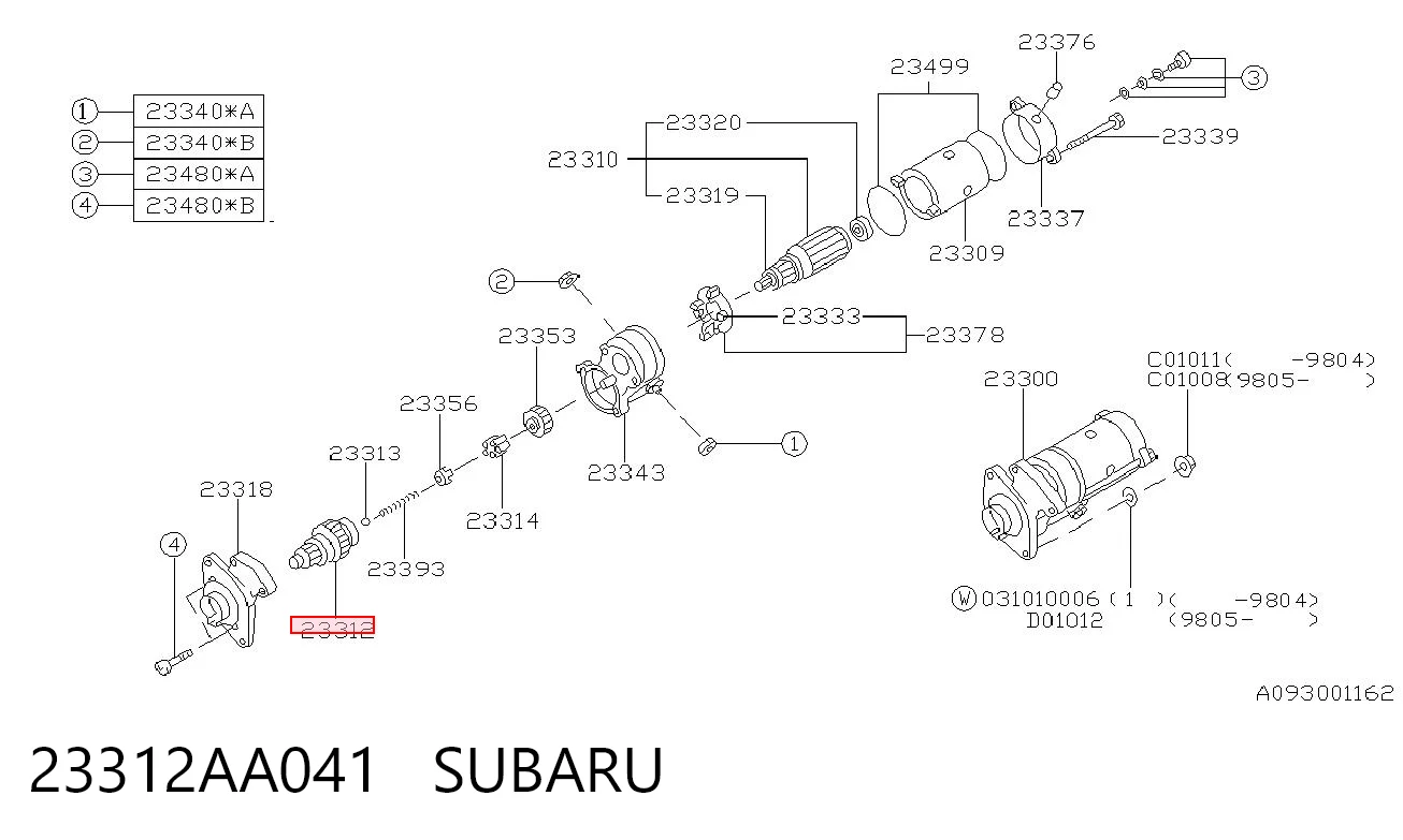 SDN327 Standard Привод стартера