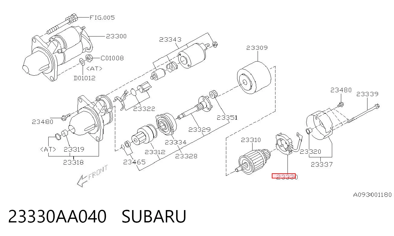 23330AA040 Subaru