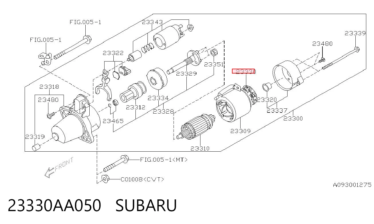Щетка стартера Subaru Forester 4 S13, SJ