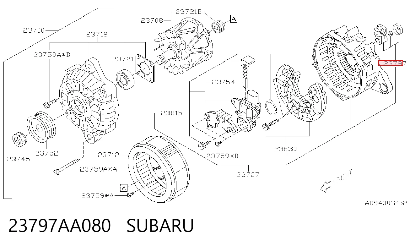 23797AA080 Subaru
