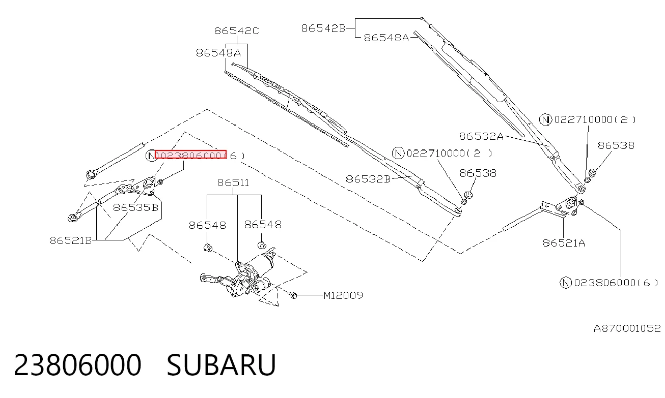 23806000 Subaru