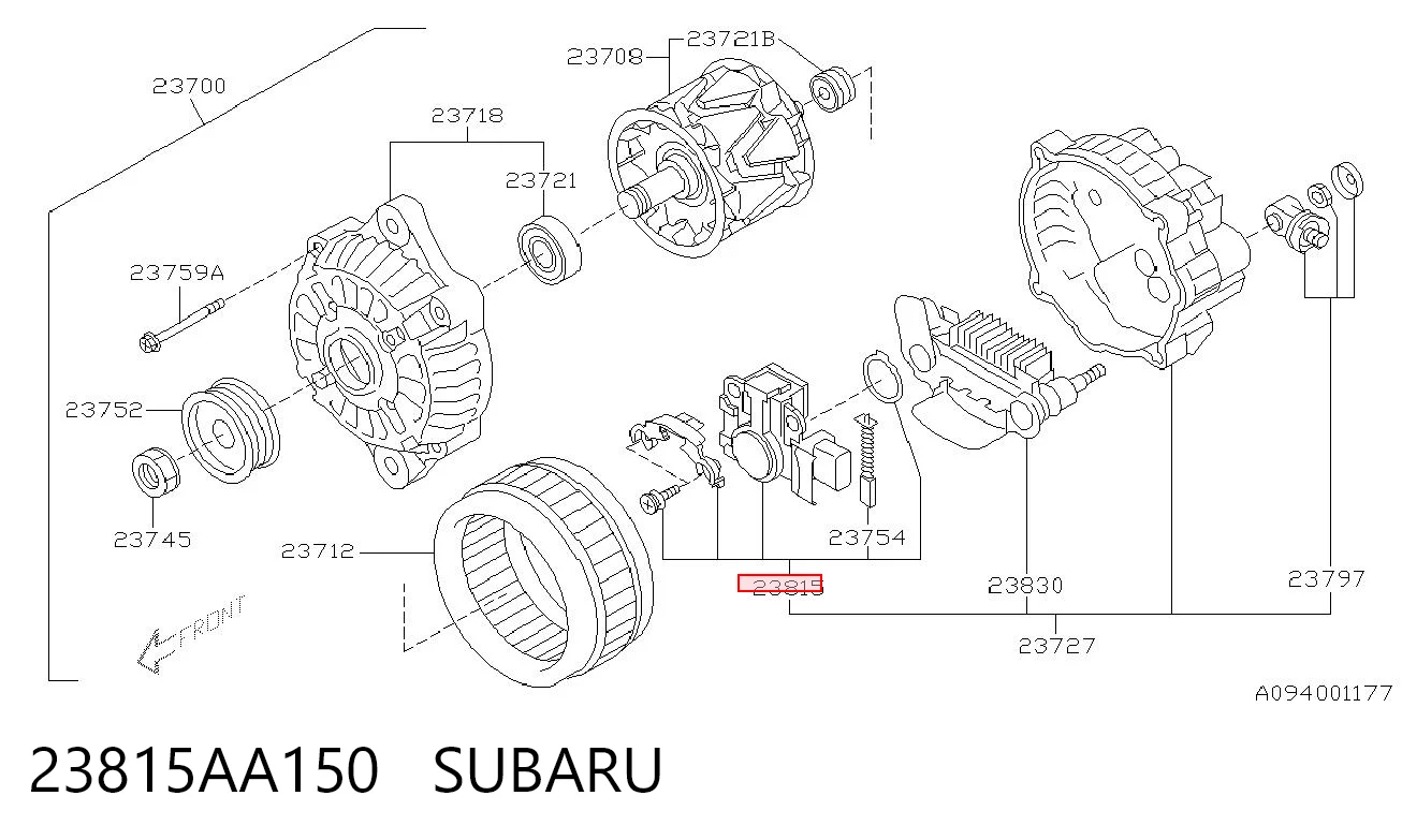 23815AA150 Subaru Реле-регулятор напряжения