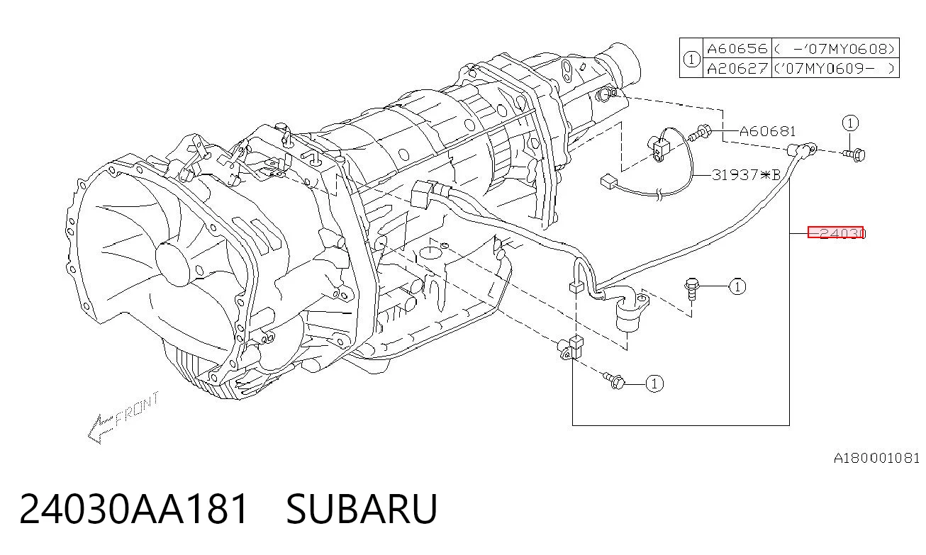 24030AA181 Subaru Датчик скорости спидометра