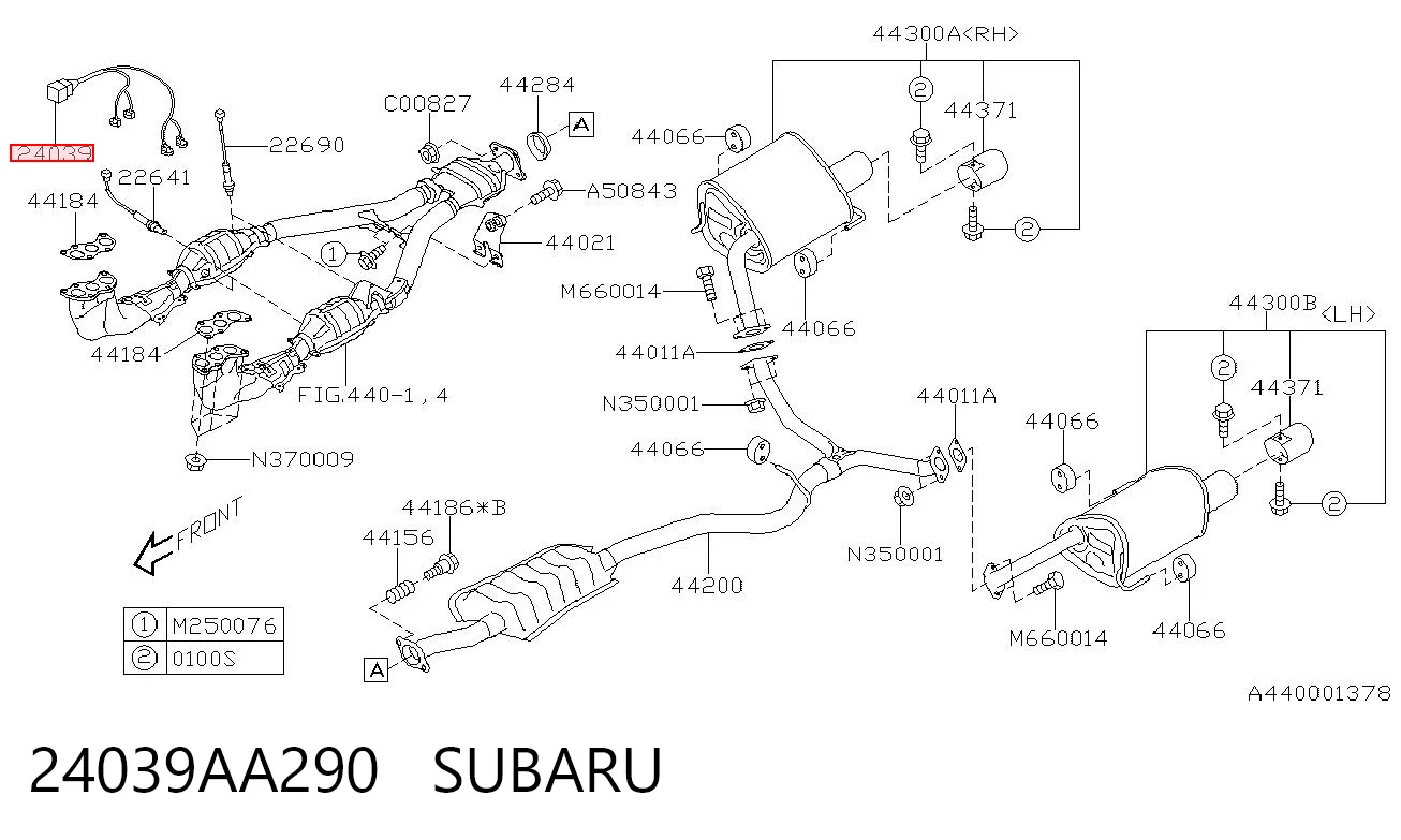 24039AA290 Subaru 