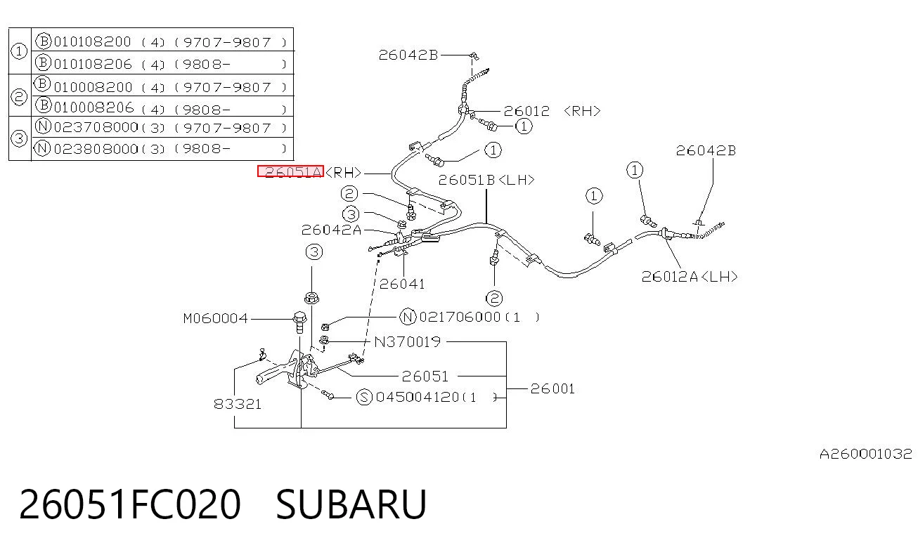 Купить AD460201 Adriauto Задний правый трос ручника