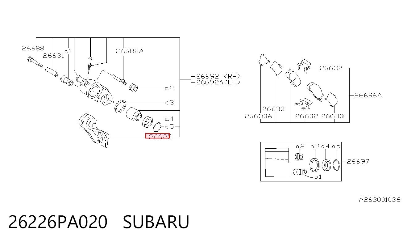 26226PA020 Subaru