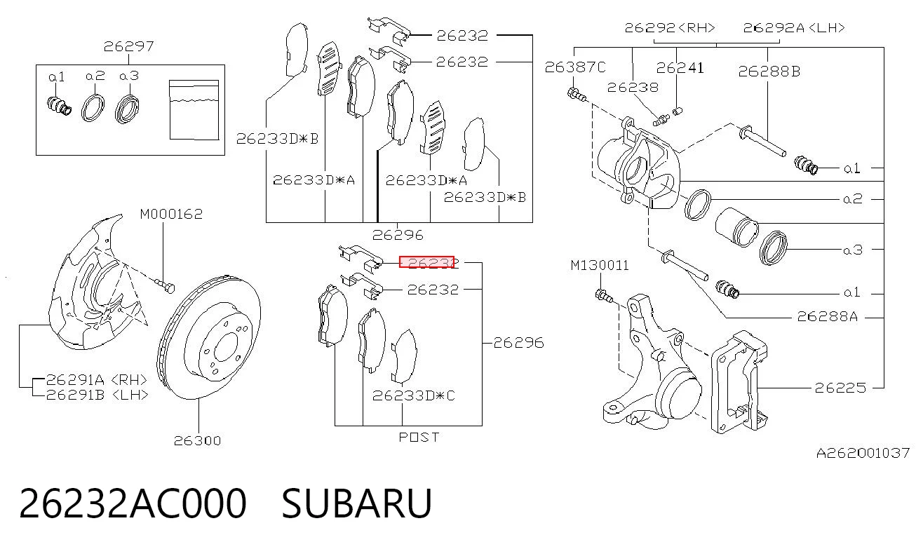 26232AC000 Subaru 