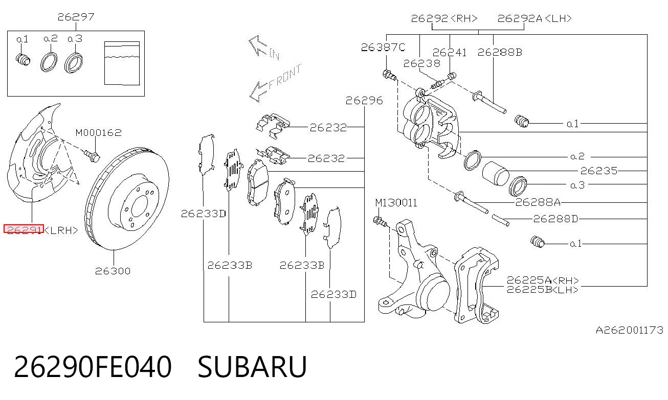 26290FE040 Subaru 