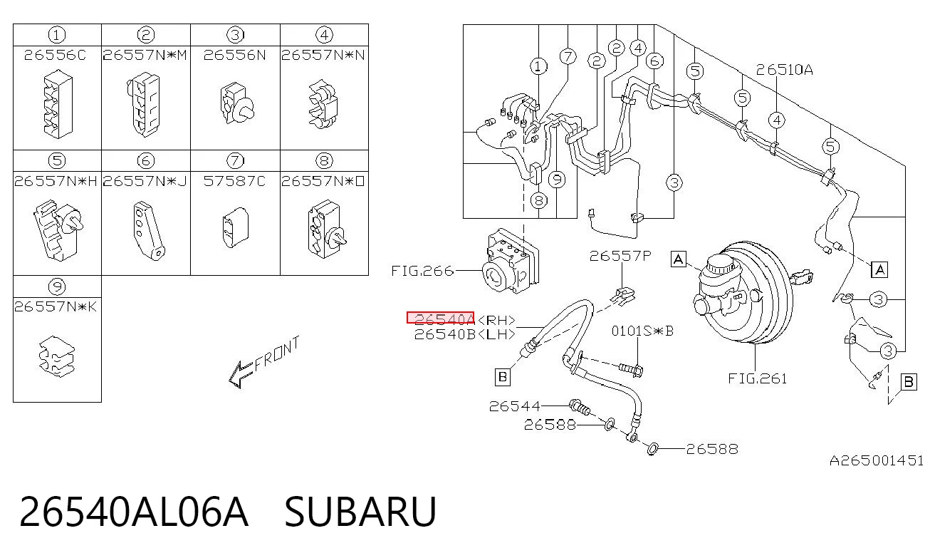 26540AL06A Subaru 