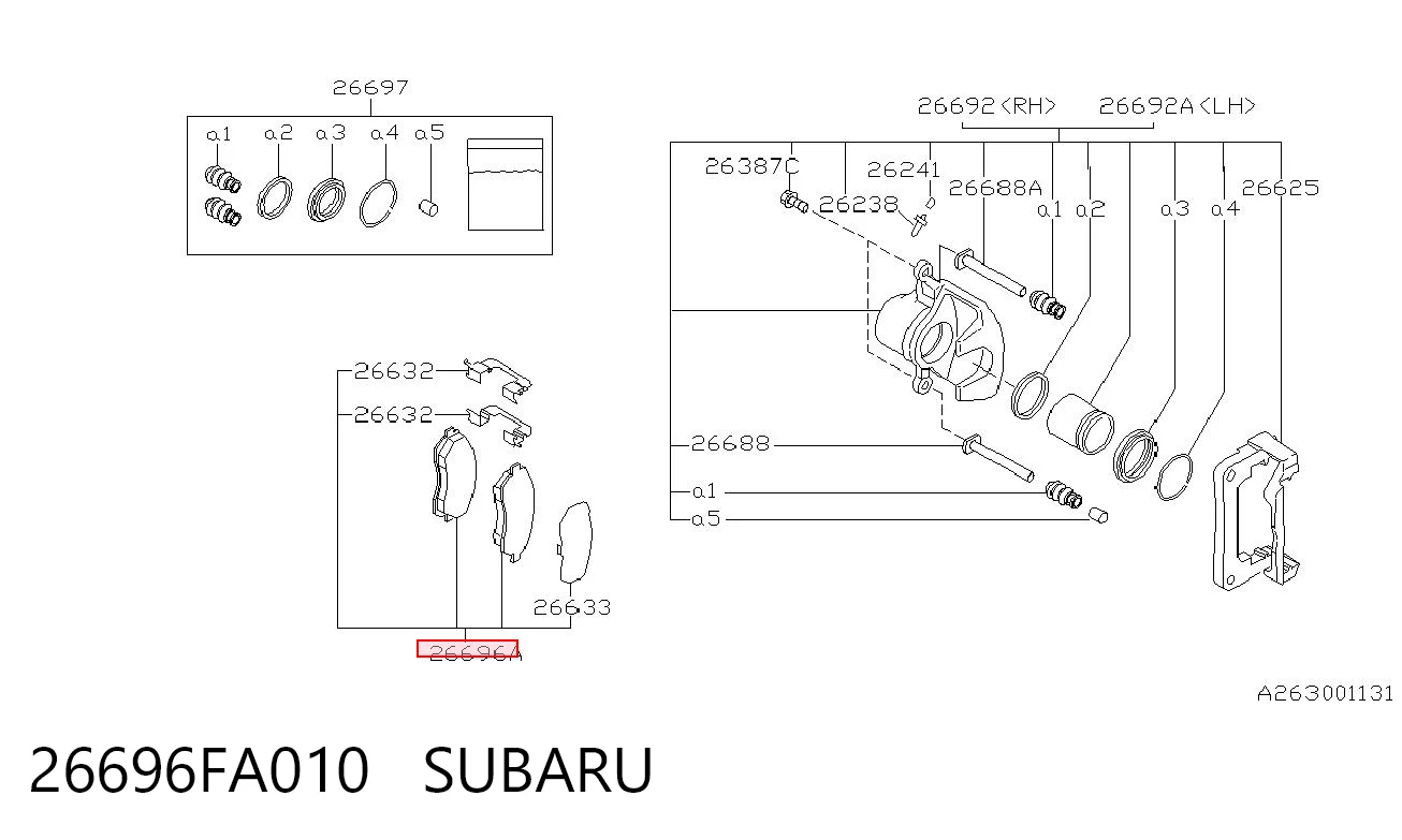 26696FA010 Subaru
