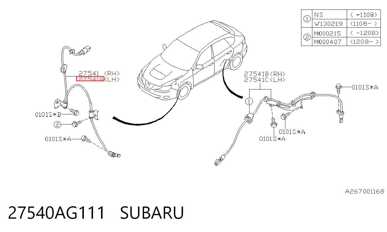 27540AG111 Subaru Сенсор АБС