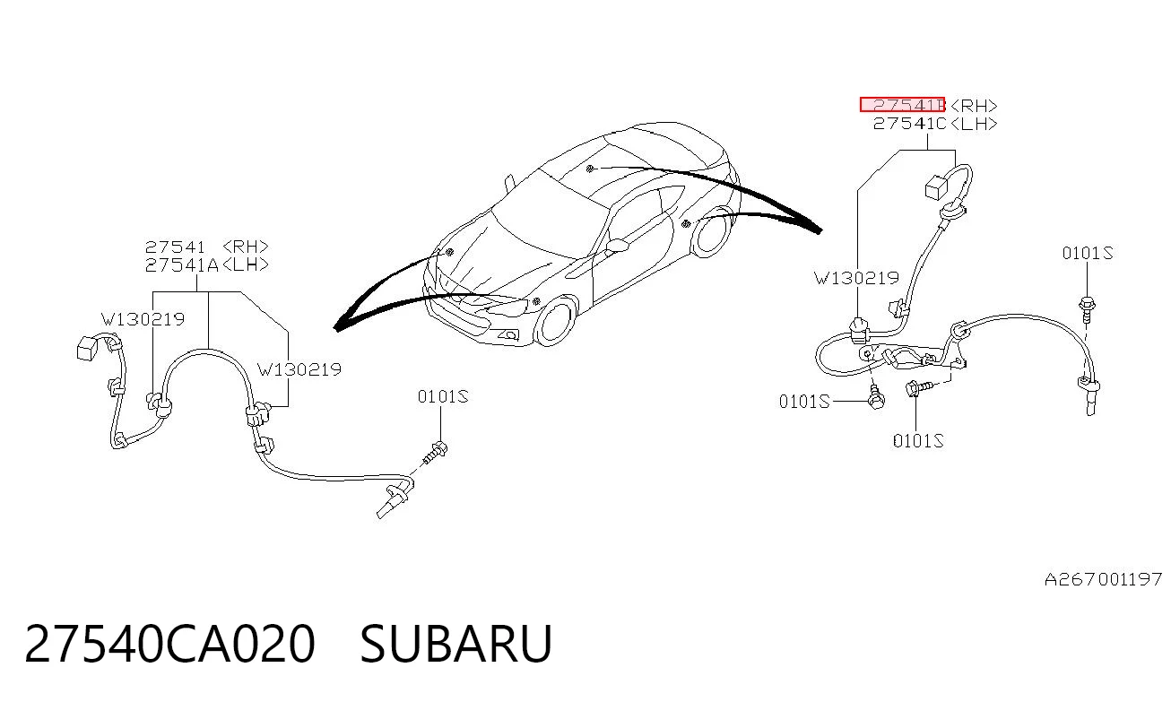 27540CA020 Subaru 
