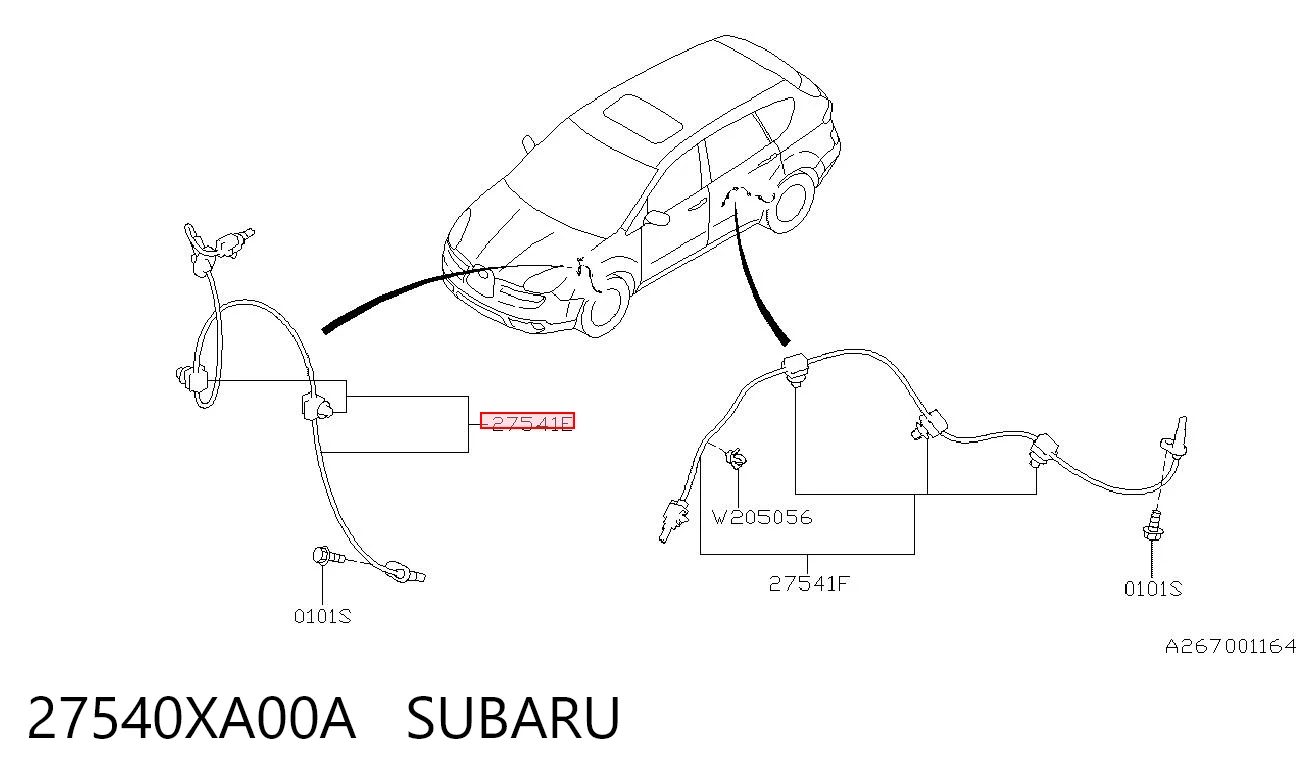 27540XA00A Subaru Датчик АБС