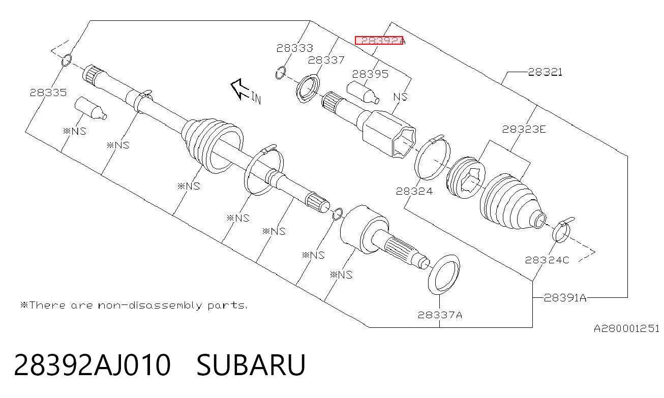 28392AJ010 Subaru