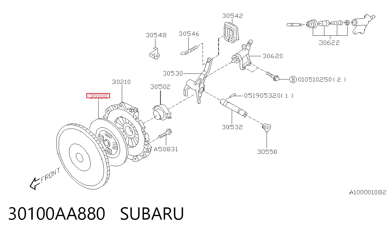  Диск сцепления Subaru Impreza 3