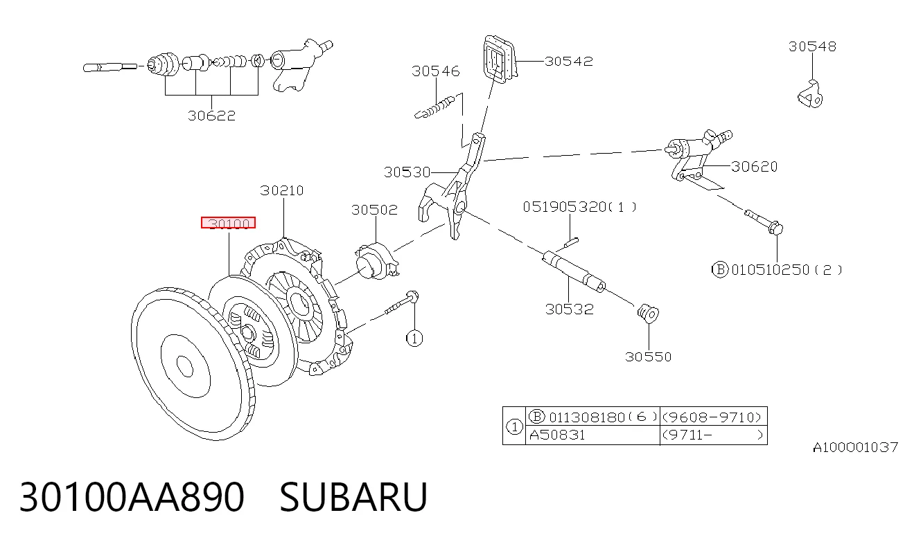  Диск сцепления Subaru Forester 1