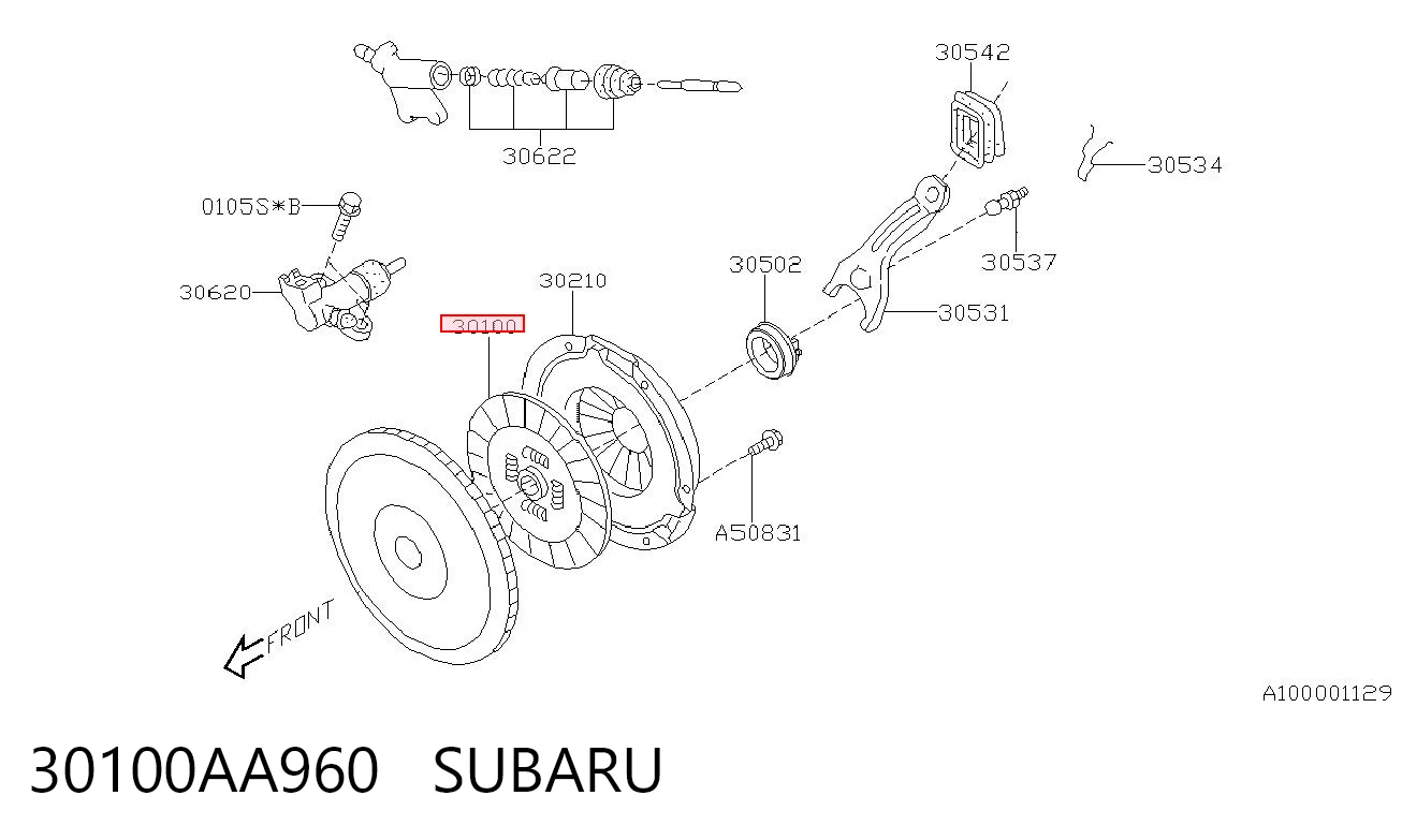  Диск сцепления Subaru Outback 4