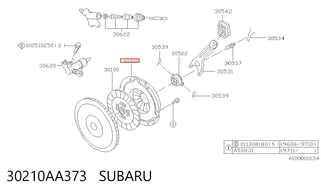 Лепестковая корзина сцепления Subaru Legacy III седан (BE, BH) (1998 - 2003) цена, от 76.50 USD