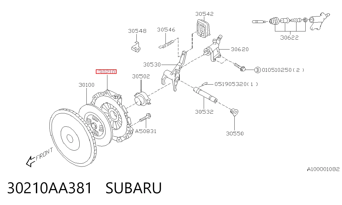  Корзина сцепления Subaru Forester 1