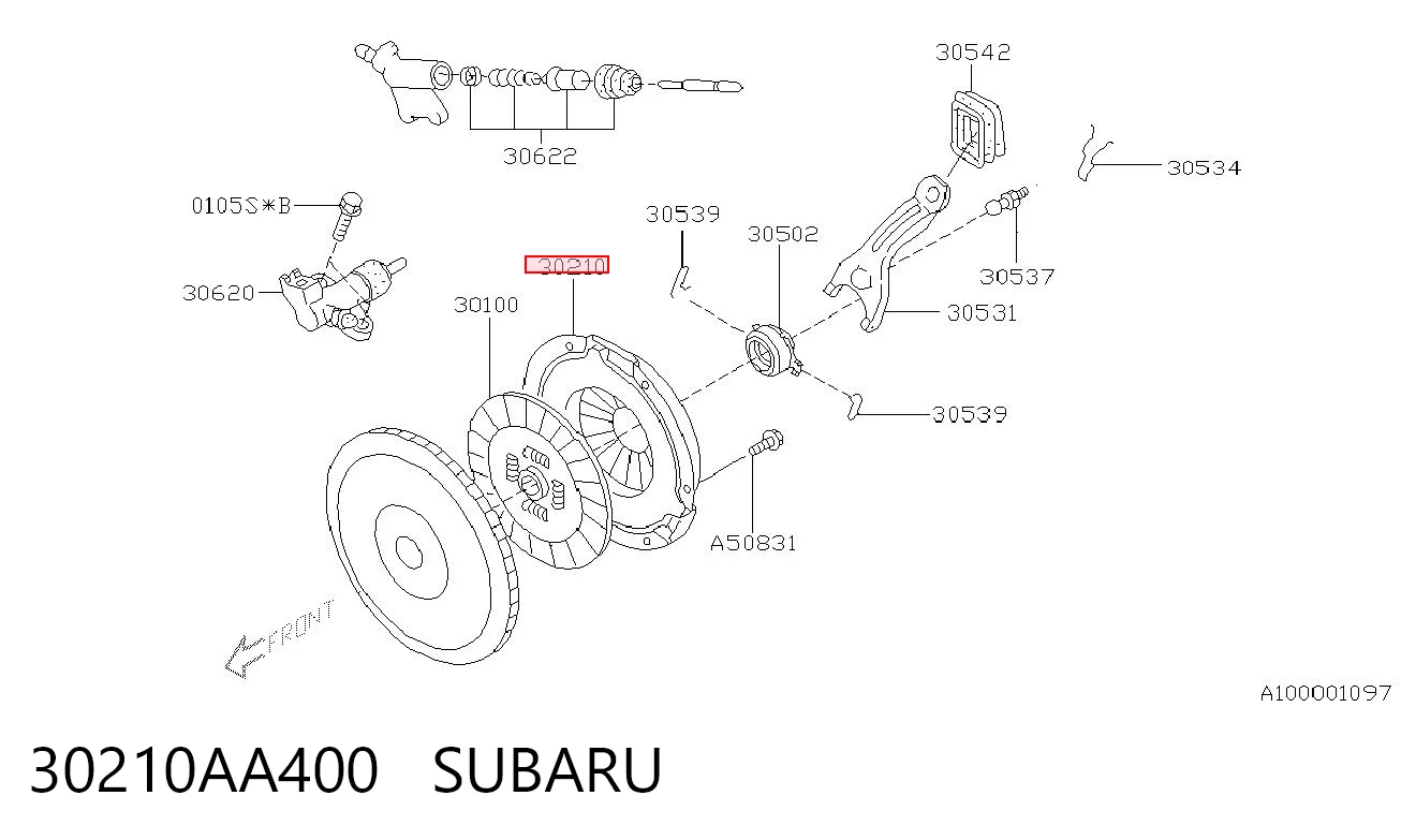  Корзина сцепления Subaru Forester 2