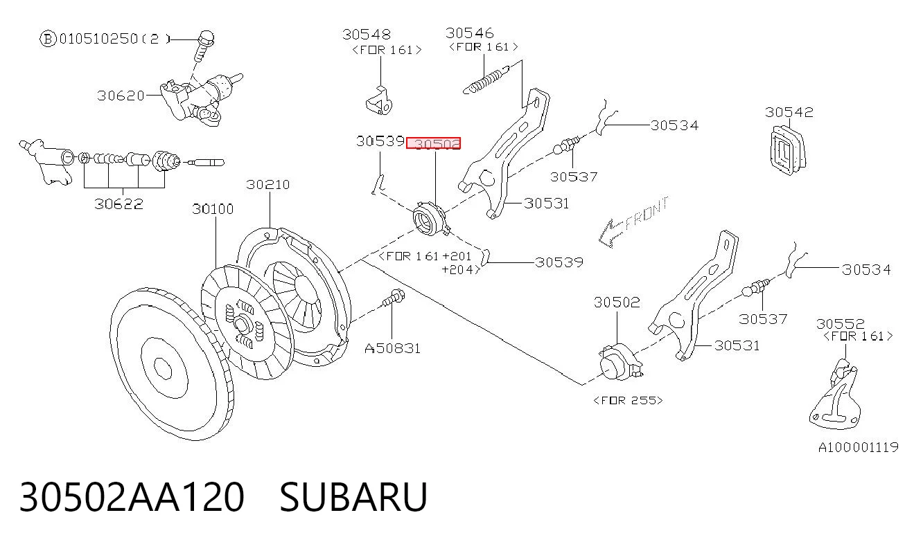 30502AA120 Subaru Подшипник выжимной сцепления