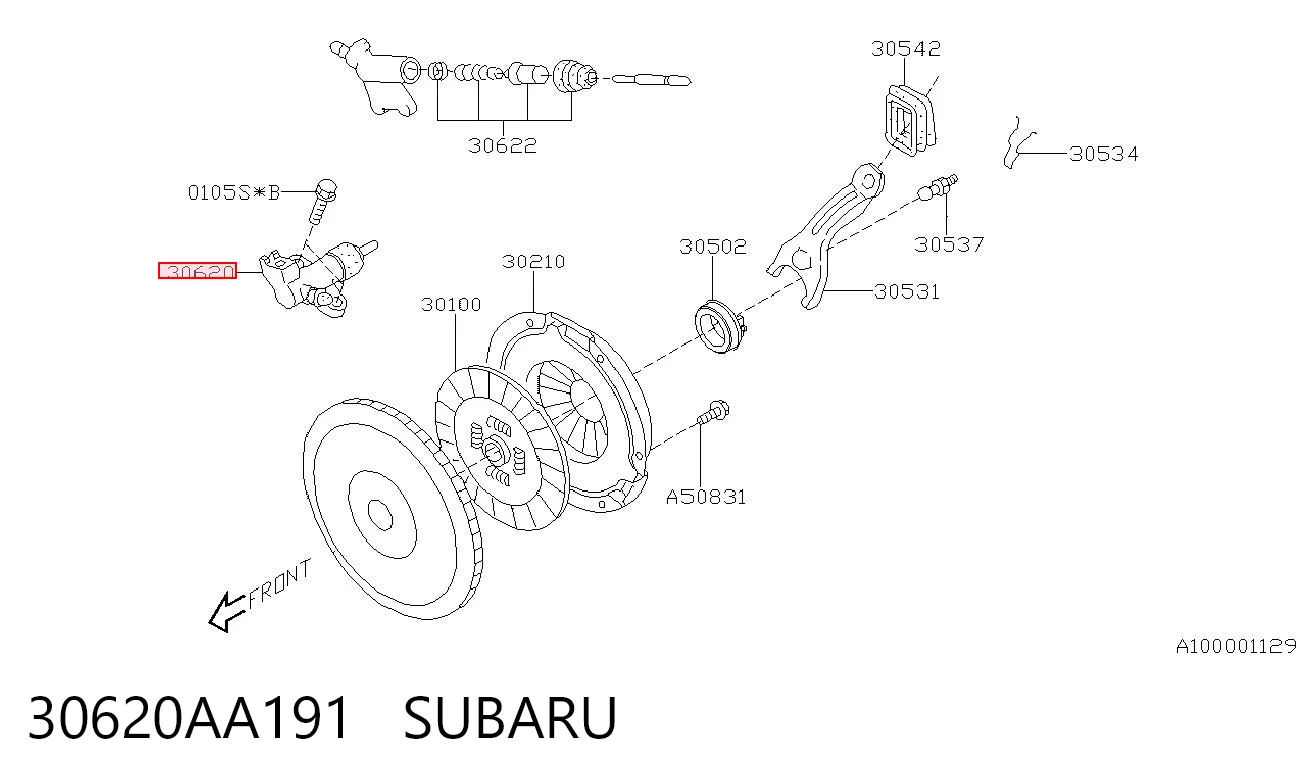 30620AA191 Subaru Рабочий цилиндр