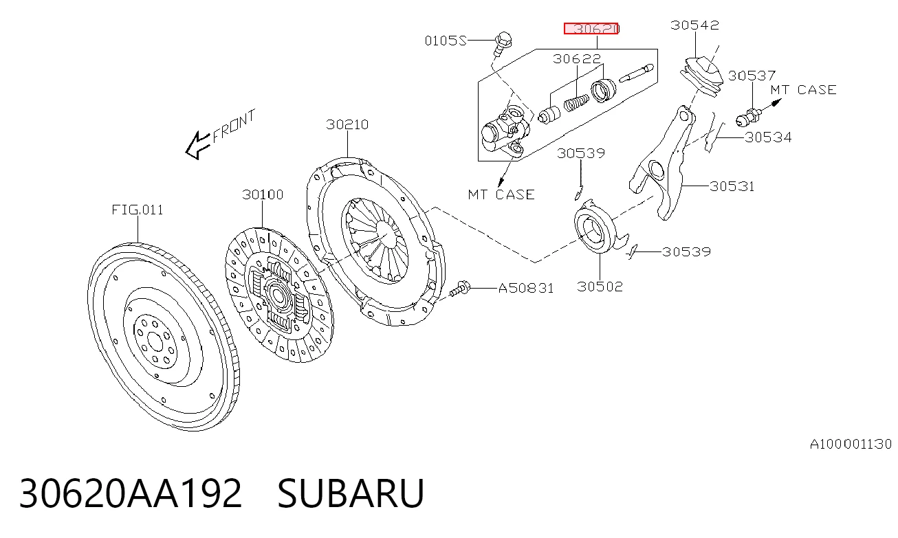 Рабочий цилиндр сцепления Subaru Forester III внедорожник (S12, SH) (2007 - 2012) цена, от 47.74 USD