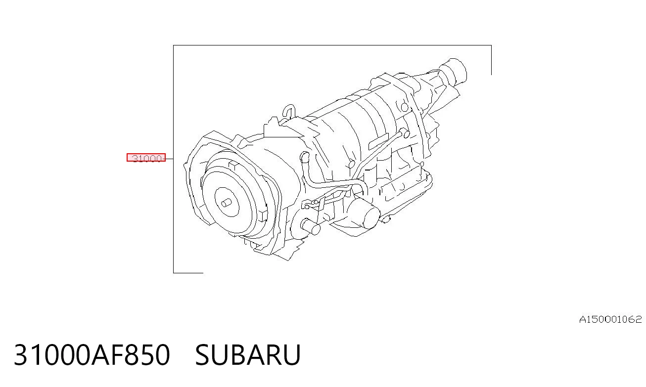АКПП в сборе (автоматическая коробка передач) SUBARU 31000AF850