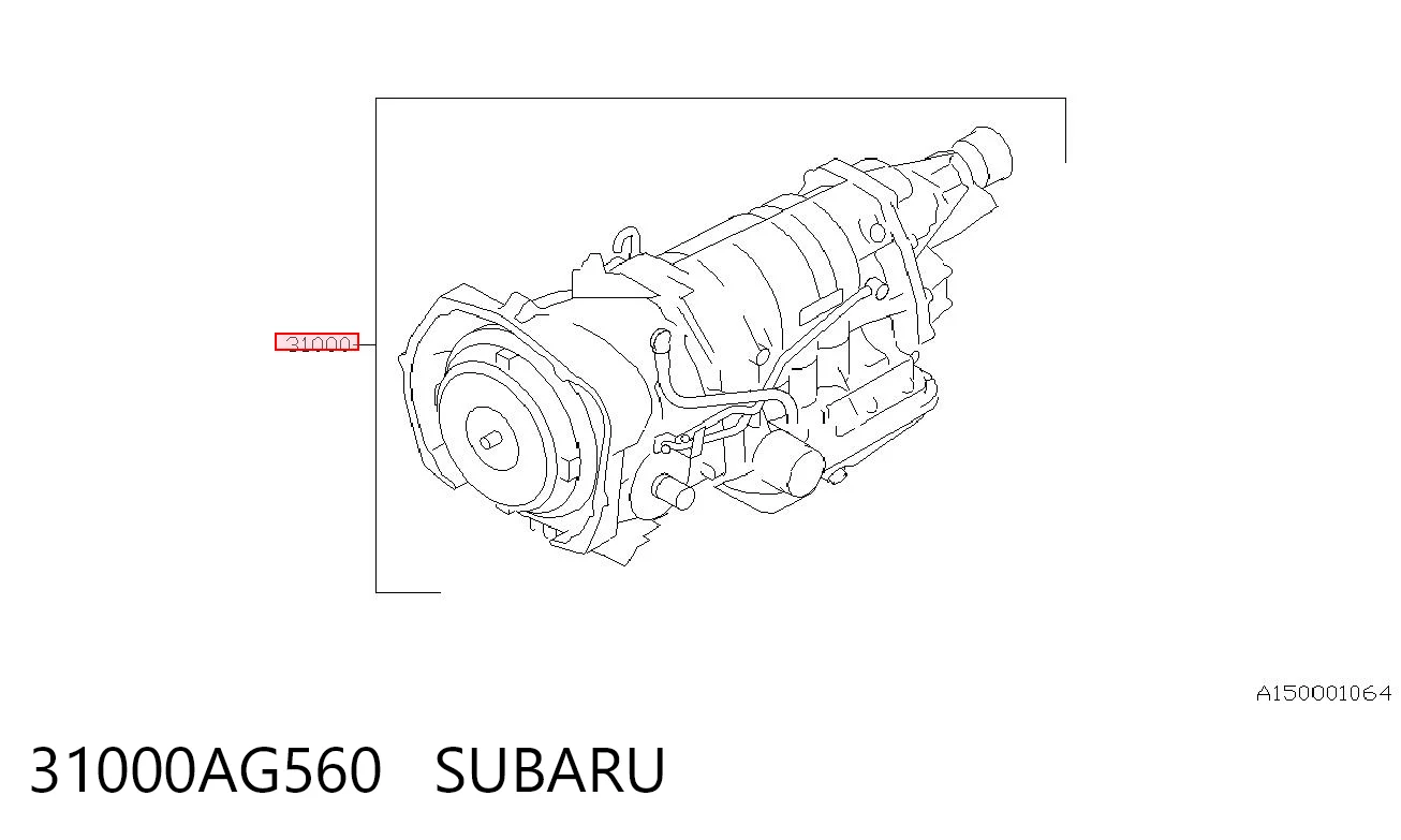 АКПП в сборе (автоматическая коробка передач) SUBARU 31000AG560