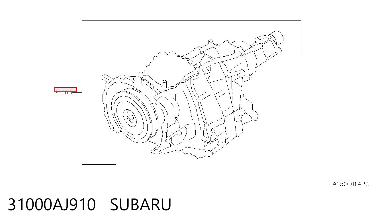 АКПП в сборе (автоматическая коробка передач) SUBARU 31000AJ910