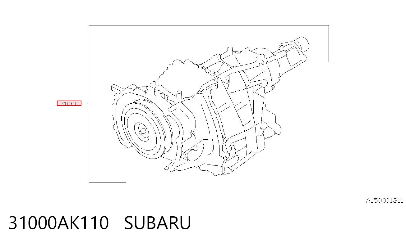 АКПП в сборе (автоматическая коробка передач) SUBARU 31000AK110