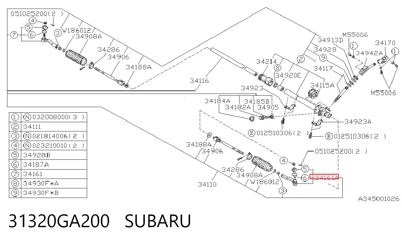 Рулевой наконечник SU403 Polcar