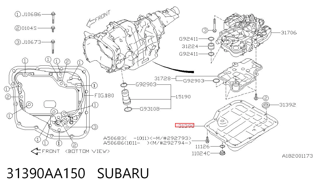 31390AA150 Subaru Поддон АКПП