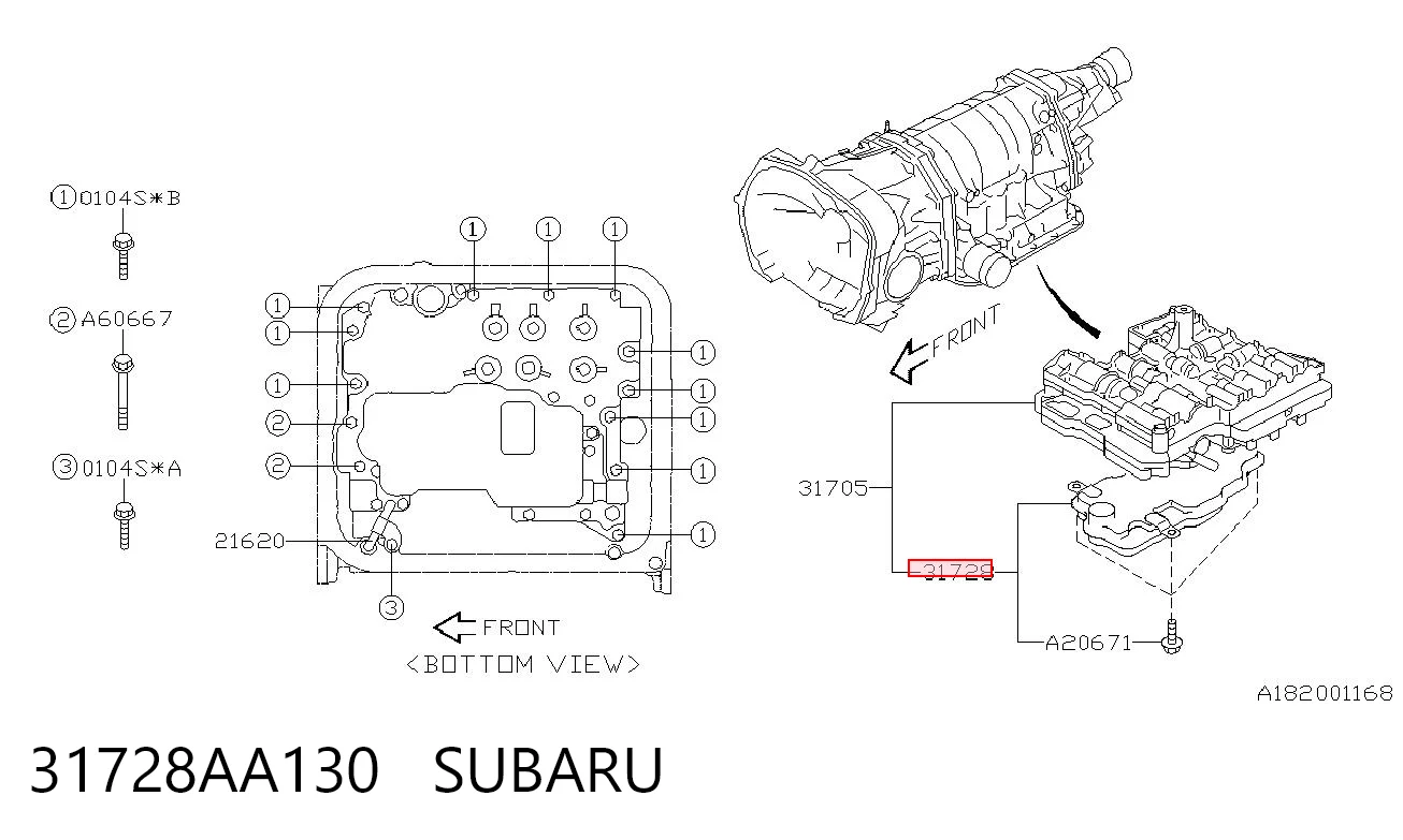 31728AA130 Subaru Масляный фильтр АКПП