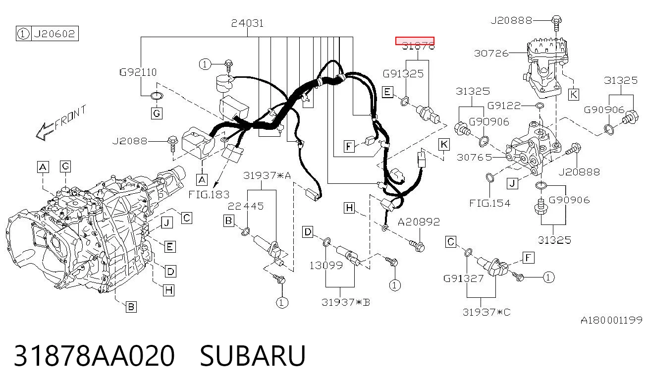 31878AA020 Subaru 