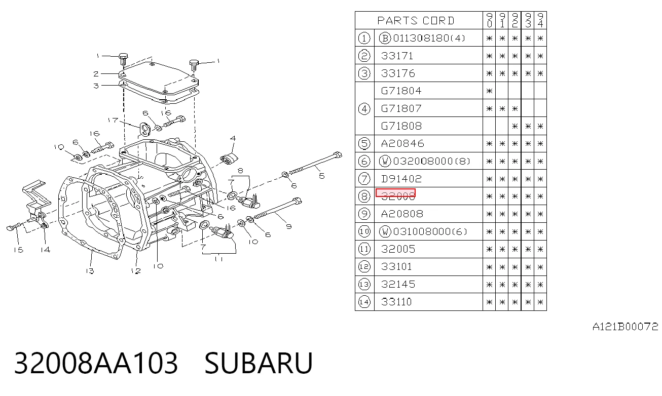 32008AA103 Subaru 