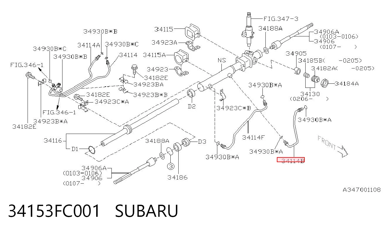 34153FC001 Subaru 